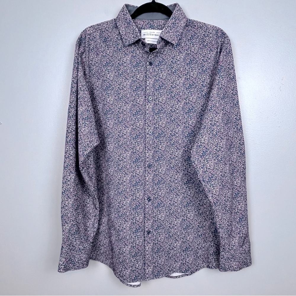 Mizzen+Main Men's Leeward Floral Print Long Sleeve Button Down Shirt Size M